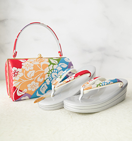 振袖・卒業袴用草履バッグ（足サイズ：23.0cm～24.5cm） No.5ZE-1595-10