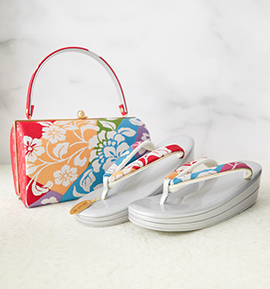 振袖・卒業袴用草履バッグ（足サイズ：23.0cm～24.5cm） No.5ZE-1596-10