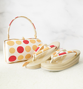 振袖・卒業袴用草履バッグ(足サイズ:23.0cm~24.5cm) No.5ZE-1599-00