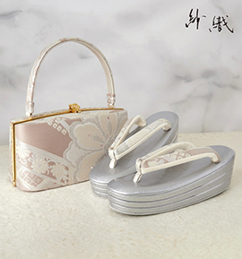 紗織 振袖・卒業袴用草履バッグ(足サイズ:22.5cm~24.0cm) No.5ZE-1630-12