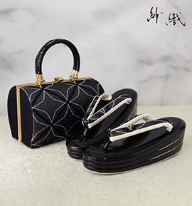 紗織 振袖・卒業袴用草履バッグ(足サイズ:22.5cm~24.0cm) No.5ZE-1631-12