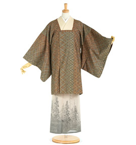 夏物 道行コート ショール付き 正絹 No.5ZF-0037-00