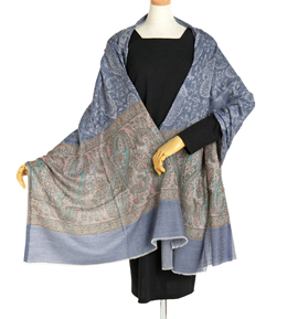 カシミールストール ジャガードショール No.5ZF-0137-11