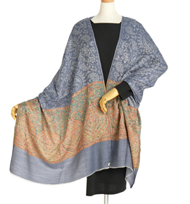 カシミールストール ジャガードショール No.5ZF-0140-03