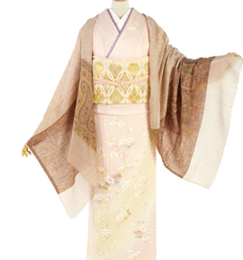 カシミールストール ジャガードショール No.5ZF-0141-01