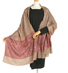 カシミールストール ジャガードショール No.5ZF-0142-00