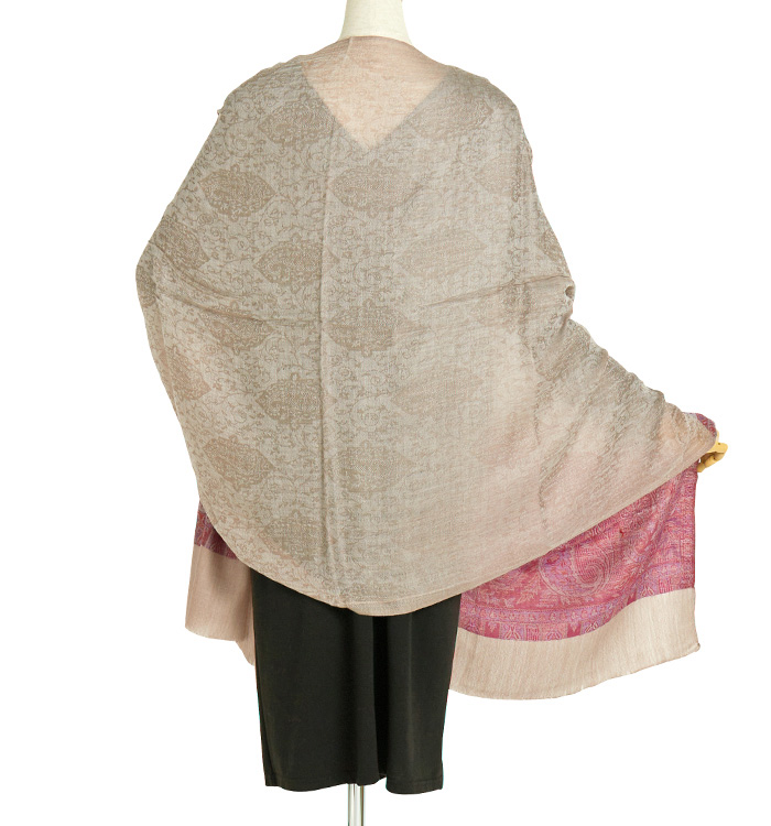 カシミールストール ジャガードショール No.5ZF-0149-00_01