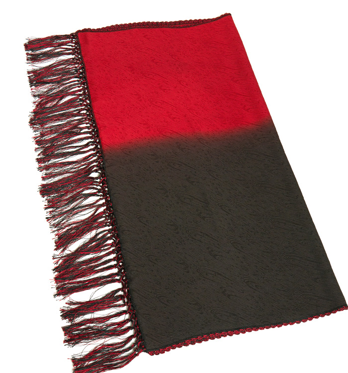 【希少】大判ストール archive 赤 黒 腰巻 グランジ フリンジ 希少】大判ストール archive 赤 黒 腰巻 グランジ フリンジ