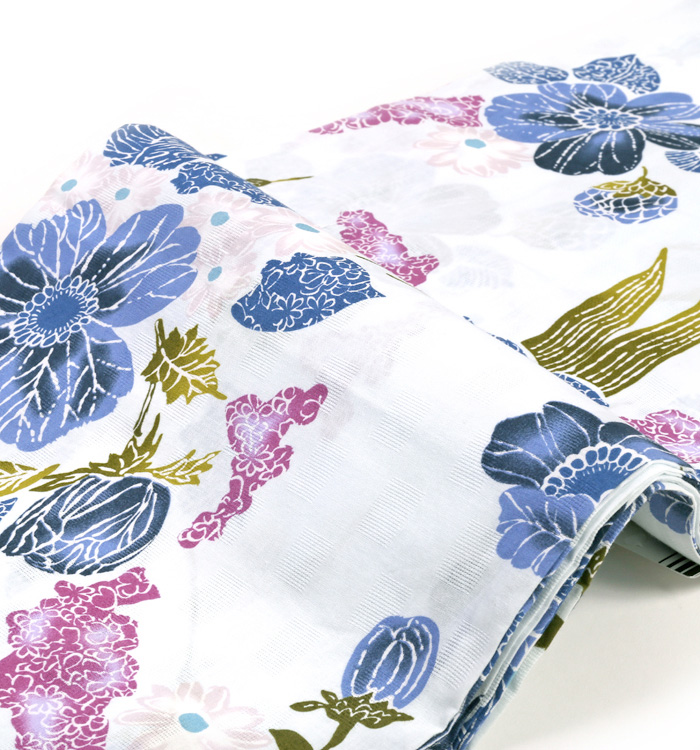 【単品】浴衣 Le coeur フリーサイズ 南国の花 No.5ZG-0031-00_05