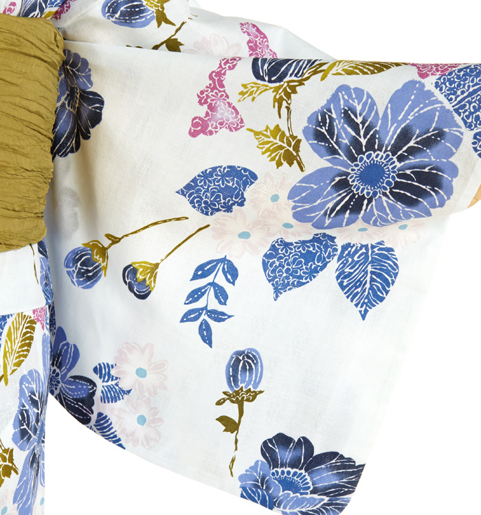 【単品】浴衣 Le coeur フリーサイズ 南国の花 No.5ZG-0031-00_03