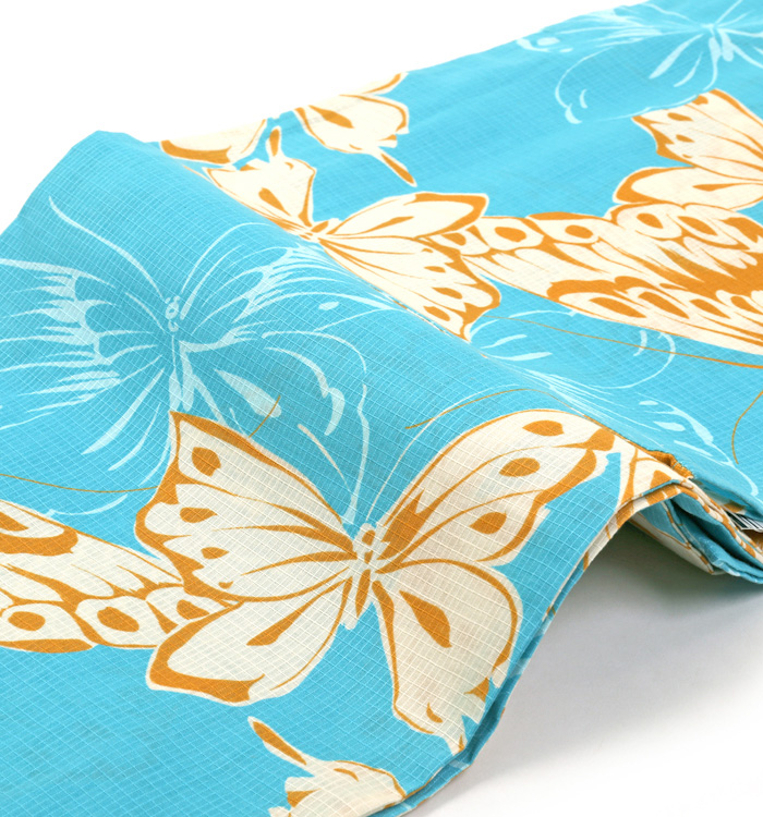 単品】浴衣 Le coeur フリーサイズ 蝶の群れ No.5ZG-0033-10の通販