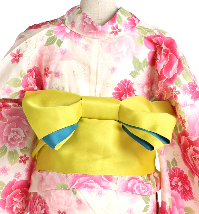 セット】浴衣 FaceGirl フリーサイズ 帯・着付け小物付き No.5ZA