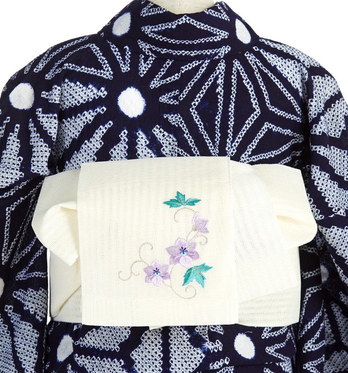 紗 半巾帯 刺繍入り No.5ZG-0624-00の通販｜きもの365