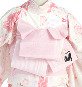 紗 半巾帯 刺繍入り No.5ZG-0625-20