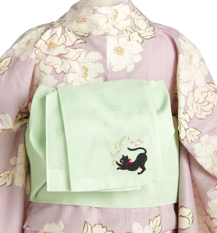 紗 半巾帯 刺繍入り No.5ZG-0625-30の通販｜きもの365
