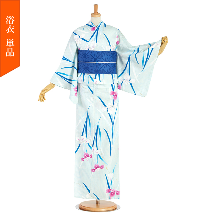 単品】浴衣 bonheur saisons cool style フリーサイズ No.5ZG
