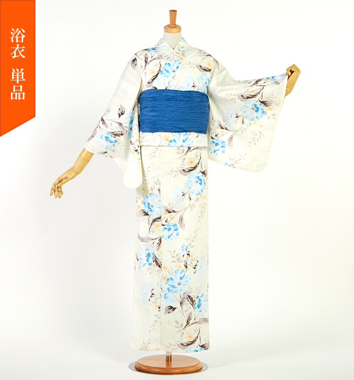 単品】浴衣 bonheur saisons ESSENTIAL flow フリーサイズ No.5ZG-0728 