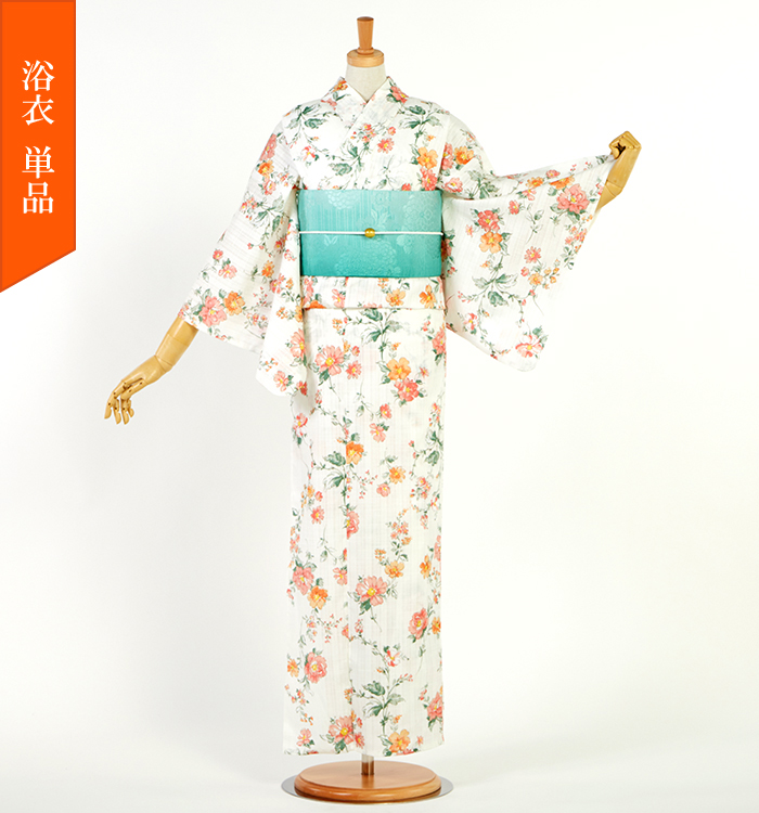 単品】浴衣 bonheur saisons ESSENTIAL flow フリーサイズ No.5ZG-0731 