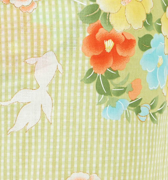 単品】綿麻浴衣 bonheur saisons Sweet L'embellir フリーサイズ No