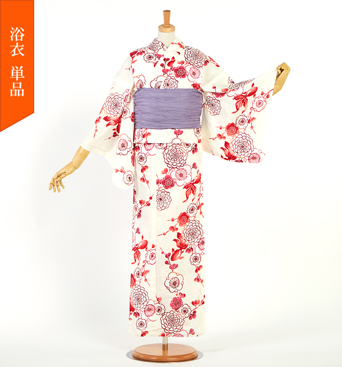 【新品】 bonheur saisons 浴衣単品 soubien_yuset-n1-brand1096ok