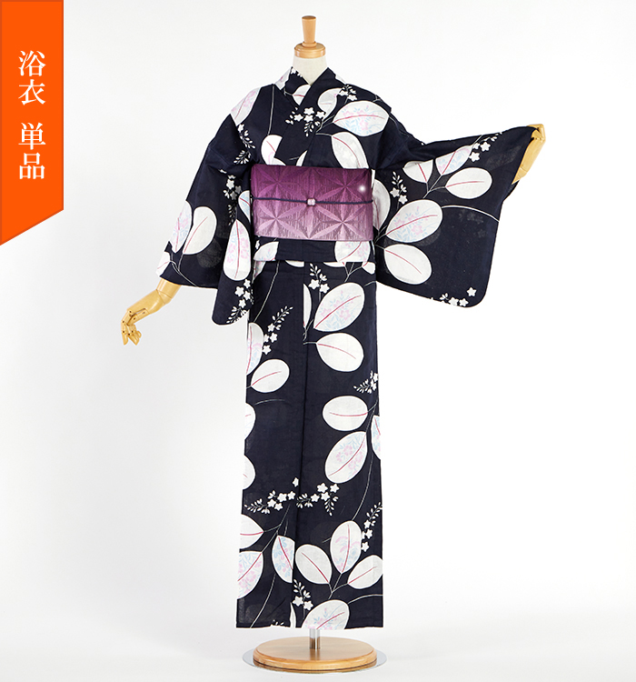 単品】綿麻浴衣 bonheur saisons Nostalgic Gallery フリーサイズ No 