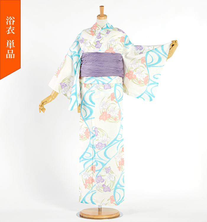 【新品】 bonheur saisons 浴衣単品 単品】綿麻浴衣 bonheur saisons Nostalgic Gallery