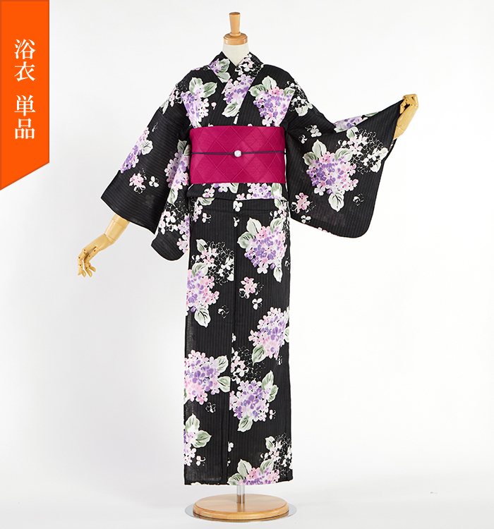 単品】綿麻浴衣 bonheur saisons Nostalgic Gallery フリーサイズ No