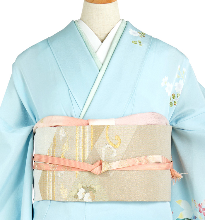 単衣 手描き 簪 花 上品 付け下げ 紋なし 単衣 手描き 簪 花 上品 付け