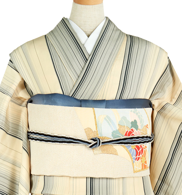 着物単品】単衣紬 No.5ZH-0192-SSサイズの通販｜きもの365