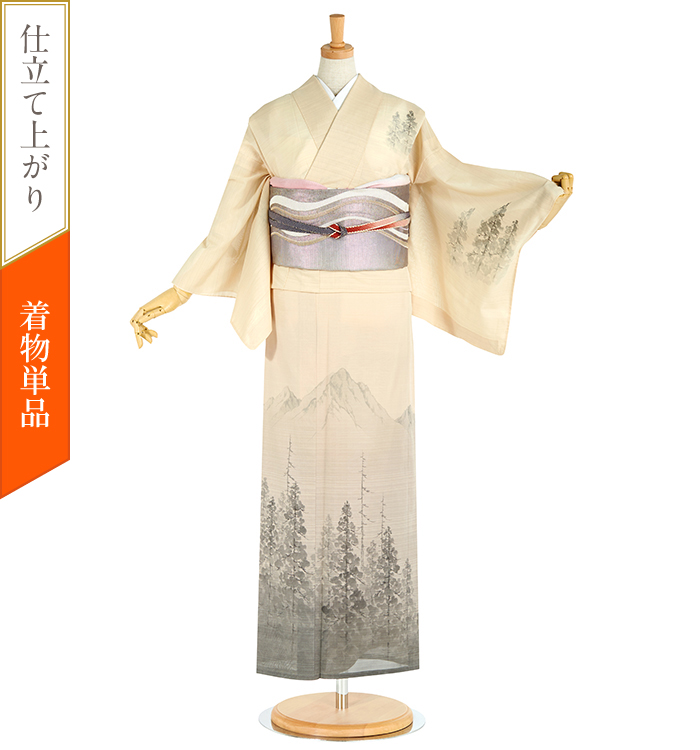 着物単品】夏 紬訪問着 No.5ZH-0194-SSサイズの通販｜きもの365