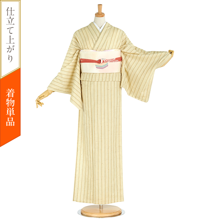 着物単品】単衣紬 No.5ZH-0200-Mサイズの通販｜きもの365