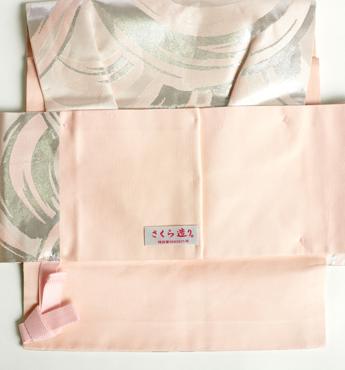 島花織 西陣織 花織調 全通 九寸名古屋帯 新品未使用品 正絹 Q832 6-5-03308a.jpg