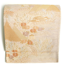 【仕立て上がり】夏物 正絹 袋帯 良品 No.5ZH-0275-00