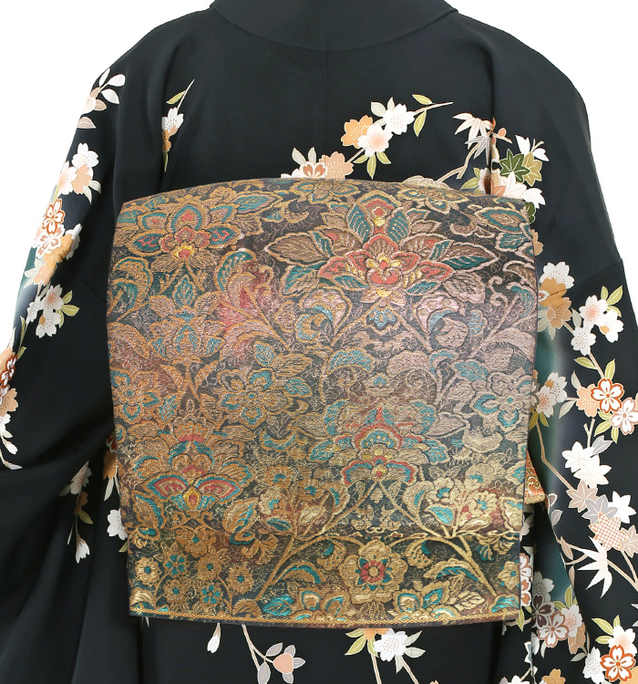 【仕立て上がり】正絹 袋帯 良品 No.5ZH-0329-00