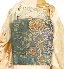 【仕立て上がり】正絹 袋帯 良品 No.5ZH-0346-00