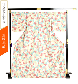 【仕立て上がり】WA・KKA 小紋 すぐに着られる洗える着物 No.5ZH-0388-12