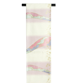 仕立て上がり】西陣織廣部商事 正絹 長尺袋帯 良品 No.5ZH-0526-00の