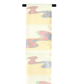 仕立て上がり】西陣織廣部商事 正絹 長尺袋帯 良品 No.5ZH-0531-00の