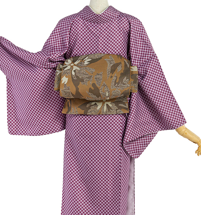 仕立て上がり】小紋 すぐに着られる洗える着物 Lサイズ No.5ZH-0626-03