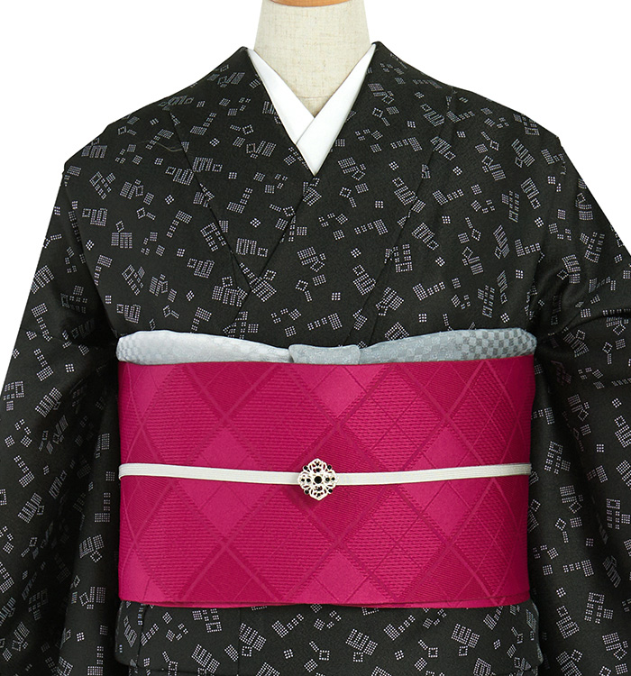 【仕立て上がり】小紋 すぐに着られる洗える着物 Lサイズ No.5ZH-0632-03_01