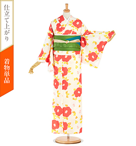 【仕立て上がり】小紋 すぐに着られる洗える着物 Lサイズ No.5ZH-0634-03