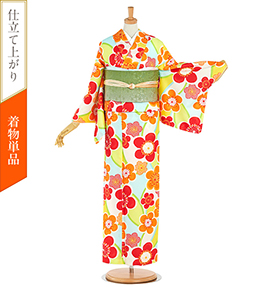 【仕立て上がり】小紋 すぐに着られる洗える着物 Lサイズ No.5ZH-0635-03
