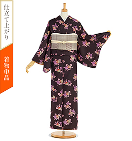 【仕立て上がり】小紋 すぐに着られる洗える着物 Mサイズ No.5ZH-0647-02