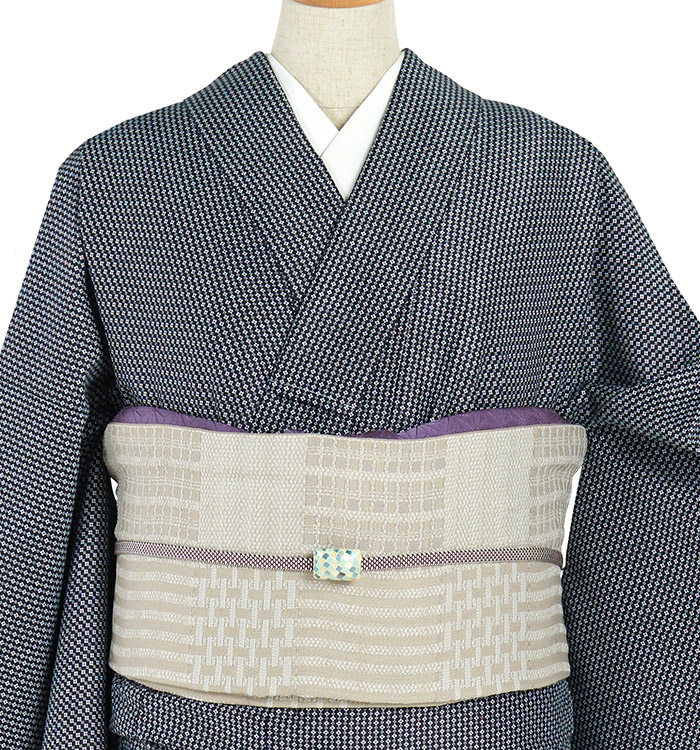 仕立て上がり】江戸小紋 すぐに着られる洗える着物 Lサイズ No.5ZH