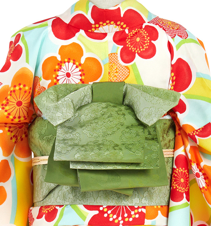 お値下げ♡】単衣(ひとえ)着物 ＋ ブランド半巾帯セット お値下げ