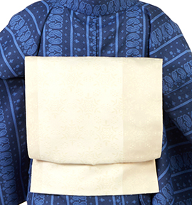 未仕立て】西陣織 黒共九寸帯 喪服用帯 No.5ZH-1300-00の通販｜きもの