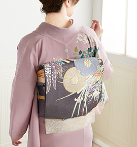 21日迄！極美品☆西陣織☆袋帯☆纐纈染め 西陣織河合美術織物謹製逸品袋帯「引箔に七宝華紋」 | すべての