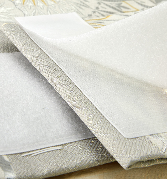 西陣正絹袋帯　重ね襟　半襟3点セット 西陣正絹袋帯 重ね襟 半襟3点セット 正絹 袋帯 西陣織 市松薔薇蝶