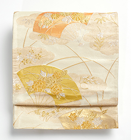 【仕立て上がり】正絹 袋帯 中古品 No.5ZH-0897-00