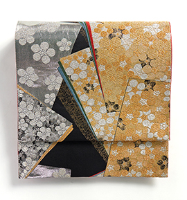 【仕立て上がり】正絹 袋帯 中古品 No.5ZH-0921-00